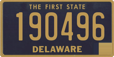 DE license plate 190496