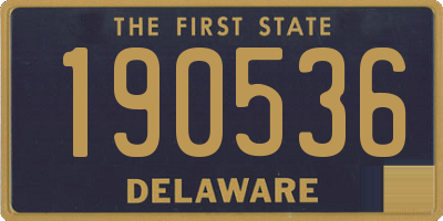 DE license plate 190536