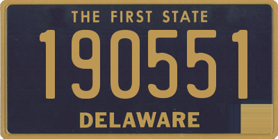 DE license plate 190551
