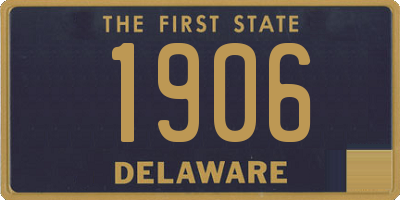 DE license plate 1906