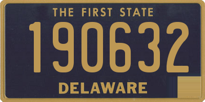 DE license plate 190632