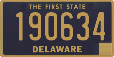 DE license plate 190634