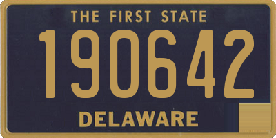 DE license plate 190642