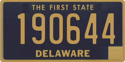 DE license plate 190644