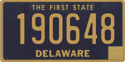 DE license plate 190648