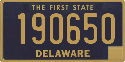 DE license plate 190650