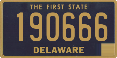 DE license plate 190666