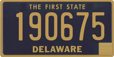 DE license plate 190675