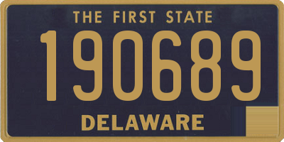 DE license plate 190689
