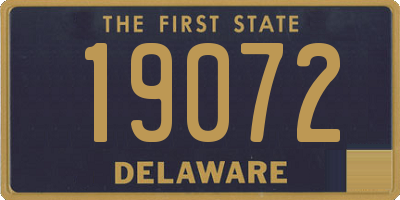 DE license plate 19072