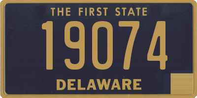 DE license plate 19074