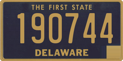 DE license plate 190744