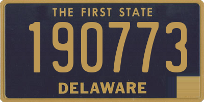 DE license plate 190773