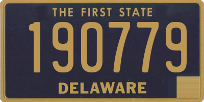 DE license plate 190779