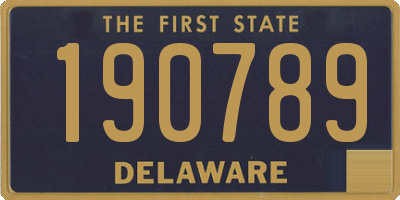 DE license plate 190789