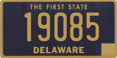 DE license plate 19085