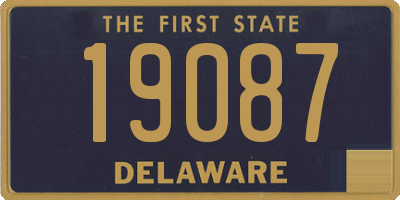 DE license plate 19087