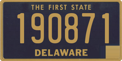 DE license plate 190871