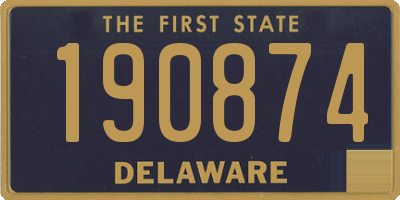 DE license plate 190874