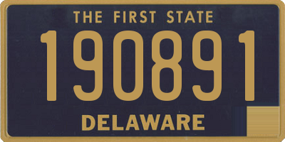 DE license plate 190891