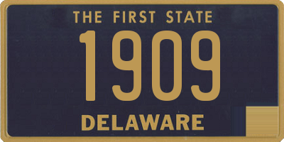 DE license plate 1909