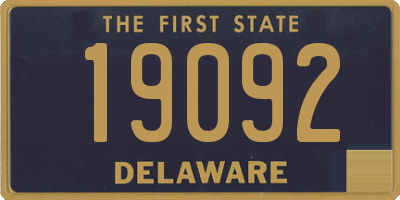 DE license plate 19092
