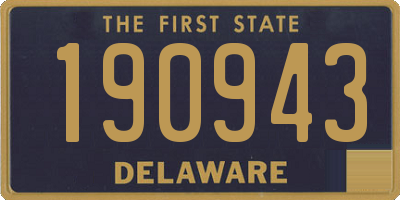 DE license plate 190943