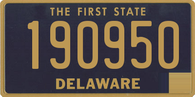 DE license plate 190950