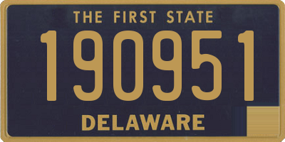 DE license plate 190951