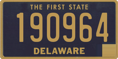 DE license plate 190964