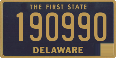 DE license plate 190990