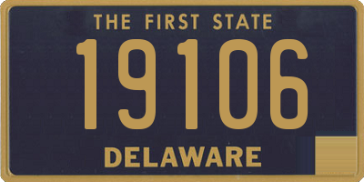 DE license plate 19106