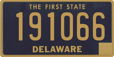 DE license plate 191066