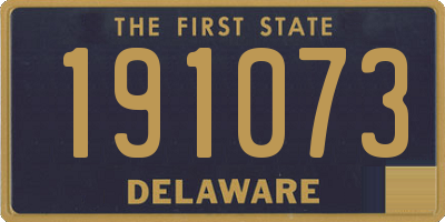 DE license plate 191073