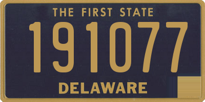 DE license plate 191077