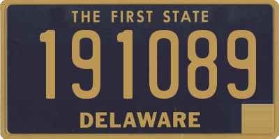 DE license plate 191089