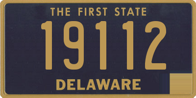 DE license plate 19112