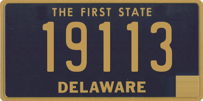 DE license plate 19113