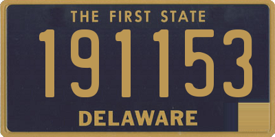 DE license plate 191153