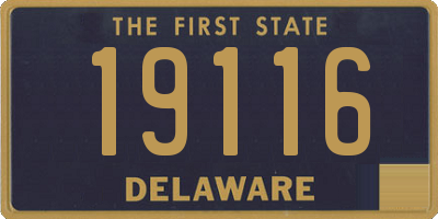 DE license plate 19116