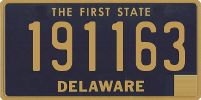 DE license plate 191163