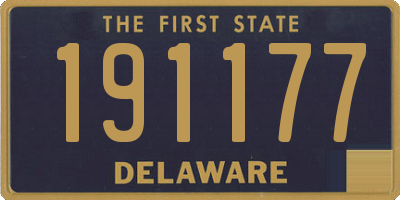 DE license plate 191177