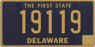 DE license plate 19119