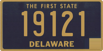 DE license plate 19121