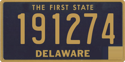 DE license plate 191274