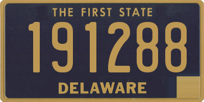 DE license plate 191288