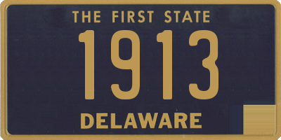 DE license plate 1913