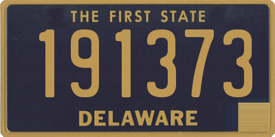 DE license plate 191373