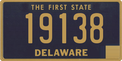 DE license plate 19138