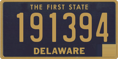 DE license plate 191394